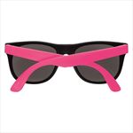 Black with Pink Temples Back